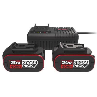 Kress KAD21 20Volt 4.0Ah Li-ion KrossPack 2 Adet Akü ve Akü Şarj Cihazı - Kress (1)