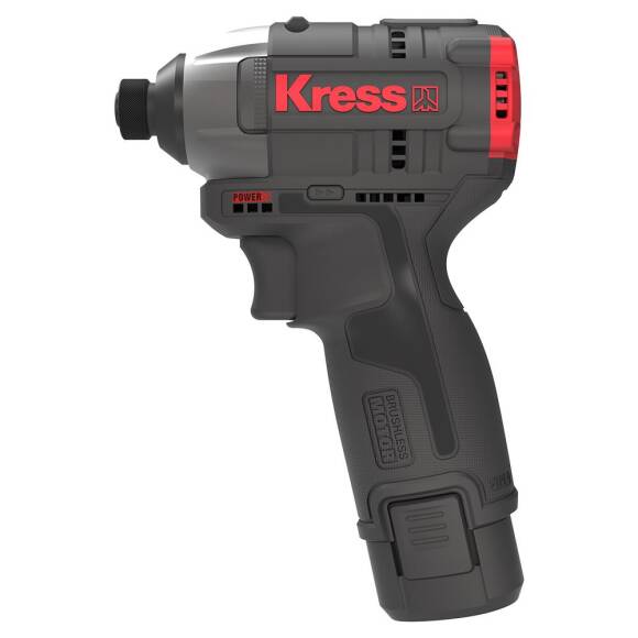 Kress KUB50.2 12Volt 2.0Ah Li-ion Çift Akülü 140Nm Kömürsüz Profesyonel Şarjlı Darbeli Tornavida - 2