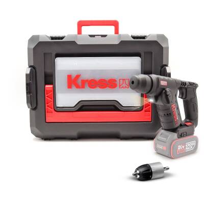 Kress KUC50.91 20Volt Kömürsüz 1.7J Profesyonel SDS-Plus Pnömatik Matkap + 10mm Mandren (Akü Dahil Değildir) - Kress