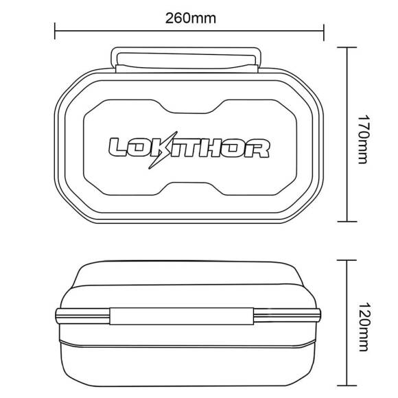 Lokithor CASE003 J Serisi Akü Takviye Cihazları İçin Taşıma Çantası - 10