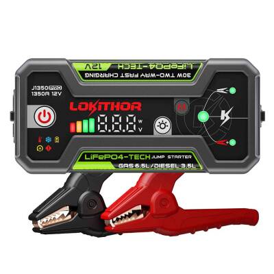 Lokithor J1350PRO 12V 1350Amp LiFePO4 Akıllı Akü Takviye + Powerbank + Led Lamba - Lokithor