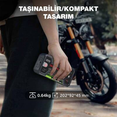 Lokithor J1350PRO 12V 1350Amp LiFePO4 Akıllı Akü Takviye + Powerbank + Led Lamba - 6