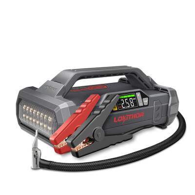 LOKITHOR JA301 12V 2000Amp Li-Polimer Akıllı Akü Takviye + Pompa + Powerbank + Led Lamba - Lokithor