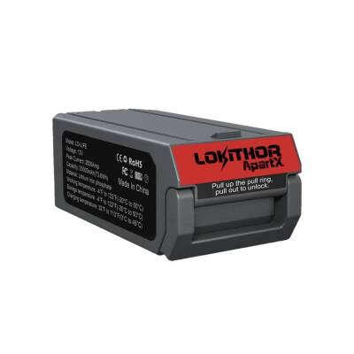 Lokithor LIFE 12.8Volt LiFePo4 2500A Takviye Gücü APARTX ile Uyumlu Yedek Akü - Lokithor