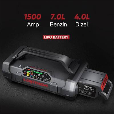 Lokithor LIPO 14.8Volt Li-Polimer 1500A Takviye Gücü APARTX ile Uyumlu Yedek Akü - 5