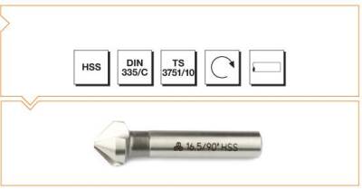 Makina Takım B00313120830 3 Ağızlı Silindirik Saplı Havşa Freze 8.3 mm - 90º - Makina Takım Endüstri