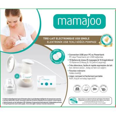 Mamajoo Elektronik USB Tekli Göğüs Pompası - Mamajoo (1)