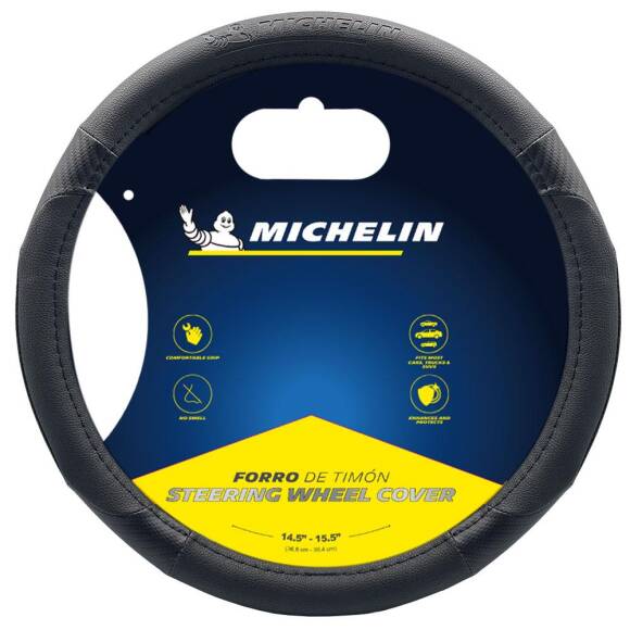 Michelin MC1000N Premium Suni Deri Direksiyon Kılıfı SİYAH - 1