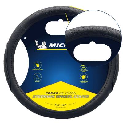 Michelin MC1003N Premium Suni Deri Direksiyon Kılıfı SİYAH - 8