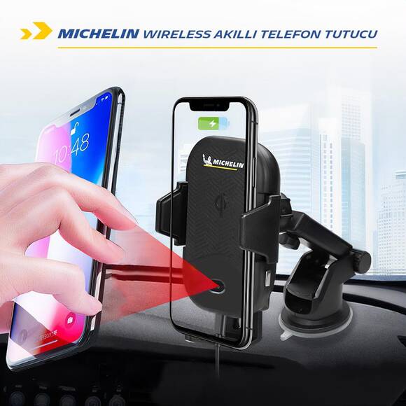 Michelin MC33368 Wireless Telefon Şarj Cihazı ve Dokunmatik Akıllı Telefon Tutucu - 7