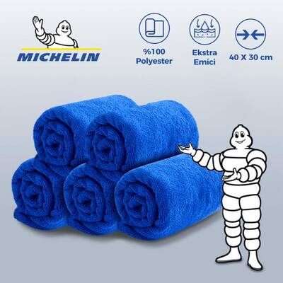 Michelin MC42118 40X30cm Süper Emici Mikrofiber Havlu, 5 Adet - Fırsat Ürünü (1)