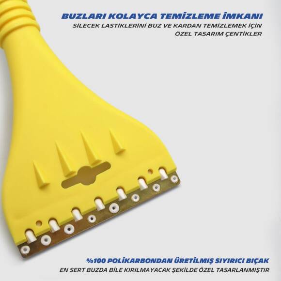 Michelin MC6986 3’ü Bir Arada Buz kazıyıcı, Kar Küreği, Silecek Temizleyici - 8