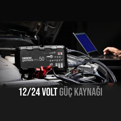 NOCO GENIUSPRO50 6V/12V/24V 1000A Akıllı Akü Şarj ve Akü Bakım/Desülfatör/Power Supply - Noco (1)