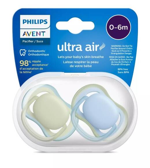 Philips Avent Ultra Air Emzik 0-6 Ay 2li SCF085-21 - 1