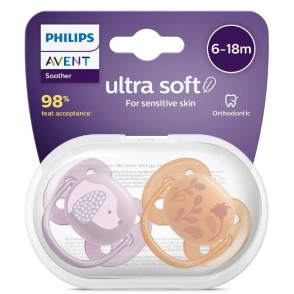 Philips Avent Ultra Soft Yumuşak 2li Emzik 6-18 Ay - SCF091-18 - 2