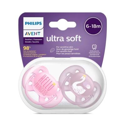 Philips Avent Ultra Soft Yumuşak 2li Emzik 6-18 Ay - SCF223-02 - Philips Avent (1)