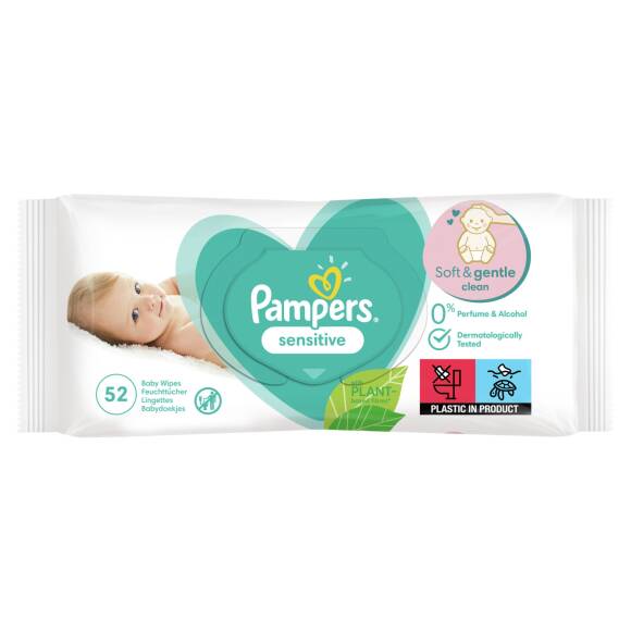 Prima Pampers Sensitive Hassas Islak Bebek Havlusu 52'li - 1