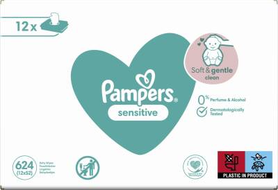 Prima Pampers Sensitive Hassas Islak Bebek Havlusu 52x12 Adet (624 Yaprak) - 4