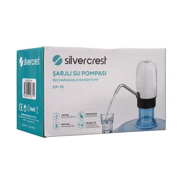 Silver Crest SP-15 Usb Şarj Edilebilir Pilli Mini Su Pompası - 5