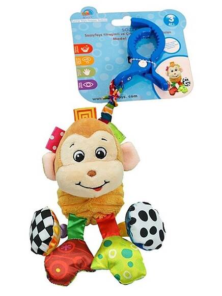 Sozzy Toys Titreşimli ve Çıngıraklı Hayvanlar - Maymun - SZY156 - 2