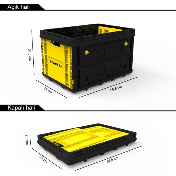 STANLEY FB533 25Kg Katlanır Çok Amaçlı Taşıma Sepeti - 2