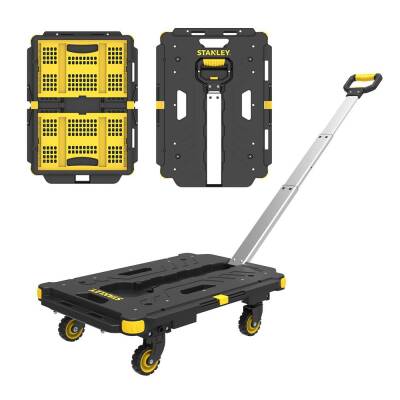 STANLEY PC532B 137kg 62x45cm Dört Tekerli Çekme Kollu Yük ve Paket Taşıma Arabası + FT505 Çok Amaçlı Taşıma Sepeti - 3