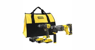 Stanley SFMCK216MDS 18V FATMAX® V20 Kömürsüz Darbeli Matkap ve SDS-Plus Kırıcı (1x4.0 Ah), (1x2.0 Ah) - 1