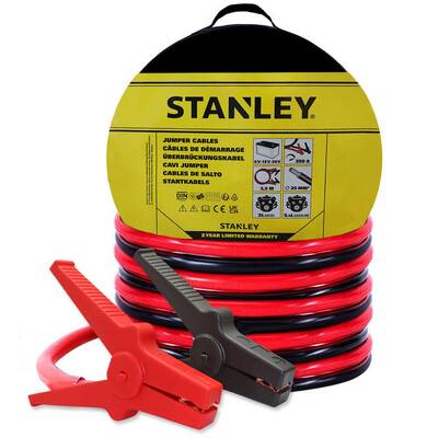 STANLEY SXA15 6V/12V/24V 350Amper 3,5Metre 25mm² Akü Takviye Kablosu - Fırsat Ürünü