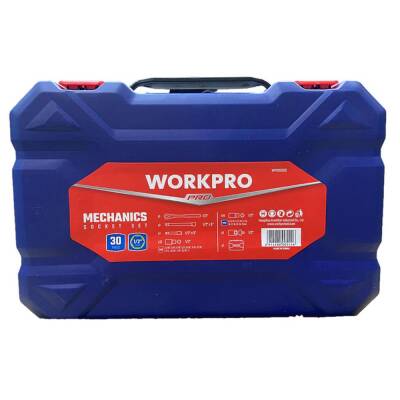 WORKPRO WP202525 30 Parça 1/2’’ CR-V Metrik/İnç Profesyonel Lokma Takımı - 10