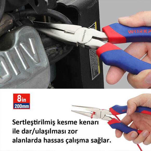 WORKPRO WP209022 165 Parça Profesyonel Tamir/Bakım Alet ve 1/4’’- 3/8’’ Lokma Seti - 7