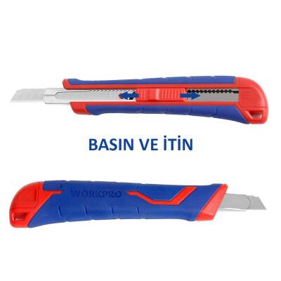 WORKPRO WP212008 9MM Ağır Hizmet Paslanmaz Çelik Kasa Maket Bıçağı - 6