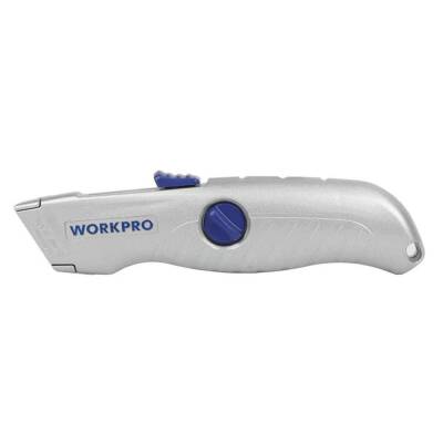 WORKPRO WP213007 Alüminyum Gövde Otomatik Geri Çekilebilir Rötuş Maket Bıçağı - 7