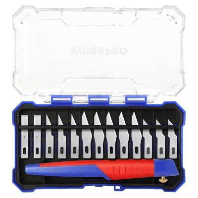 WORKPRO WP219005 14 Parça Profesyonel Hobi Maket Bıçağı Seti - Workpro (1)