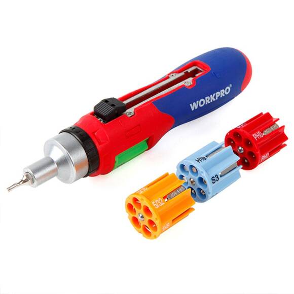 WORKPRO WP221056 24 Parça Profesyonel CR-V Cırcırlı Bits Tornavida Seti - 1