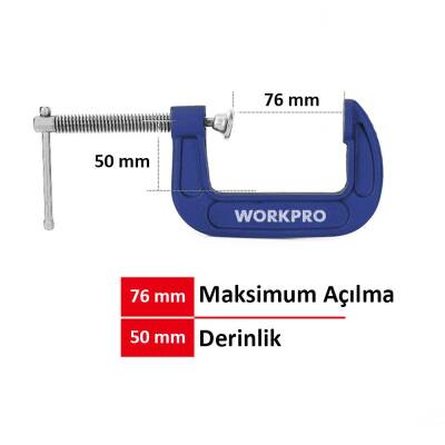 WORKPRO WP232018 75mm G Tipi İşkence - Workpro (1)