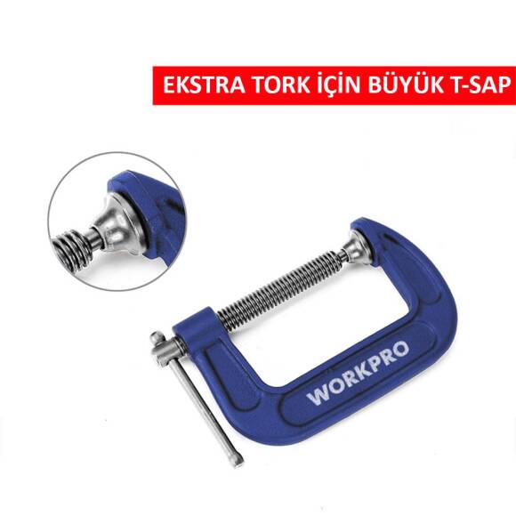 WORKPRO WP232018 75mm G Tipi İşkence - 3