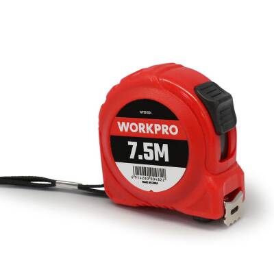 WORKPRO WP261004 7,5Mx25mm Beyaz Çelik Şerit Metre - Fırsat Ürünü