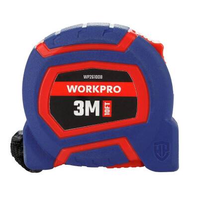 WORKPRO WP261008 3Mx16mm/10Ft. Naylon Kaplama Sarı Çelik Şerit Metre - 3