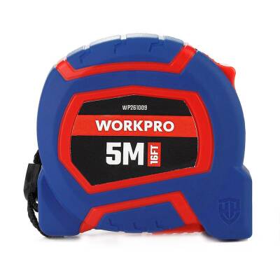 WORKPRO WP261009 5Mx19mm/16Ft. Naylon Kaplama Sarı Çelik Şerit Metre - 3