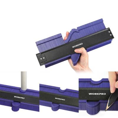 WORKPRO WP269001 250MM/10’’ Çok Fonksiyonlu Şekil Profil Kontur Ölçer - Workpro