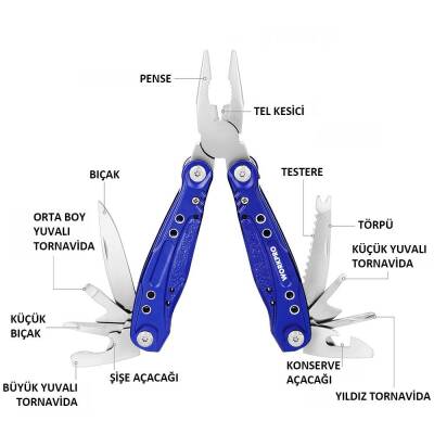 WORKPRO WP382003 15 IN 1 Çok Fonksiyonlu Profesyonel Pense Seti + Taşıma Kılıfı - 3