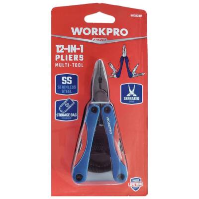 WORKPRO WP382017 12 IN 1 Çok Fonksiyonlu Profesyonel Mini Pense Seti + Taşıma Kılıfı - 7