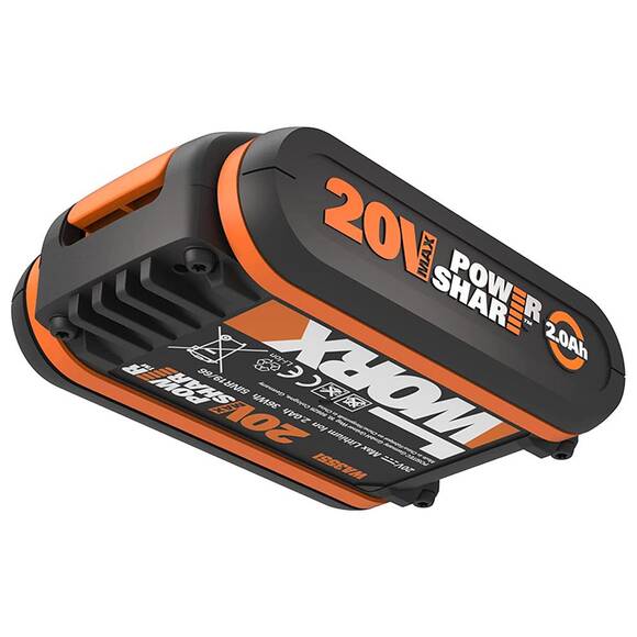 WORX WA3551 20Volt 2.0Ah. Li-ion PowerShare Yedek Akü - 2