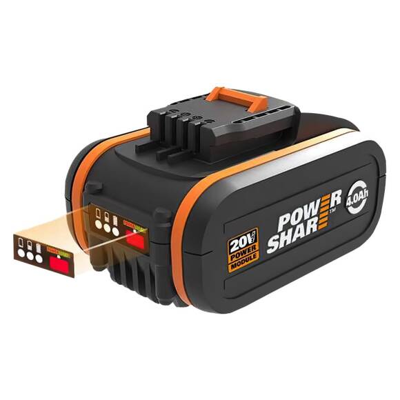 WORX WA3553 20Volt 4.0Ah. Li-ion PowerShare Yedek Akü - 3