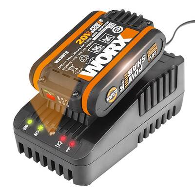 WORX WA3601 20Volt 2.0Ah. PowerShare Li-ion Akü ve Akü Şarj Cihazı - Fırsat Ürünü (1)