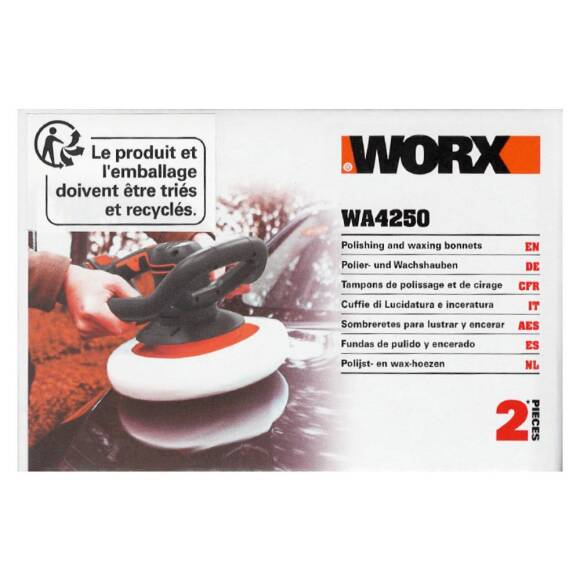 WORX WA4250 254MM WX856 İçin Yedek Pasta ve Cila Polisaj Bonesi 2 Adet - 3