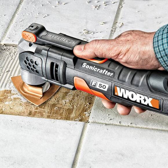 WORX WA4966 Çok Amaçlı Raspalama Makinası İçin 75x75mm Karbür Kaplama Harç, Boya, Yapıştırıcı Universal Zımpara Başlığı - 3