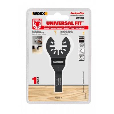 WORX WA4985 Çok Amaçlı Raspalama Makinası İçin 10x30mm Ahşap, Fiberglas, PVC Universal Hassas Kesme Bıçağı - 6