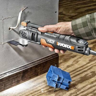 WORX WA4987 Çok Amaçlı Raspalama Makinası İçin 28x40mm Ahşap, Fiberglas, PVC Universal Kesme Bıçağı - 4