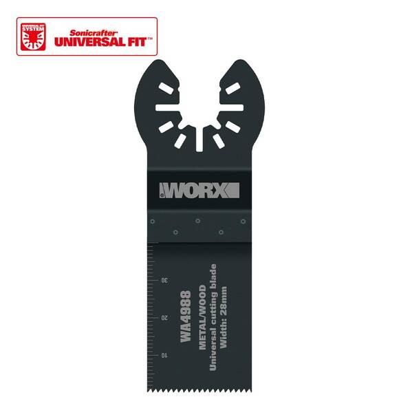 WORX WA4988 Çok Amaçlı Raspalama Makinası İçin 28x40mm Metal, Ahşap, Fiberglas, PVC Universal Kesme Bıçağı - 1